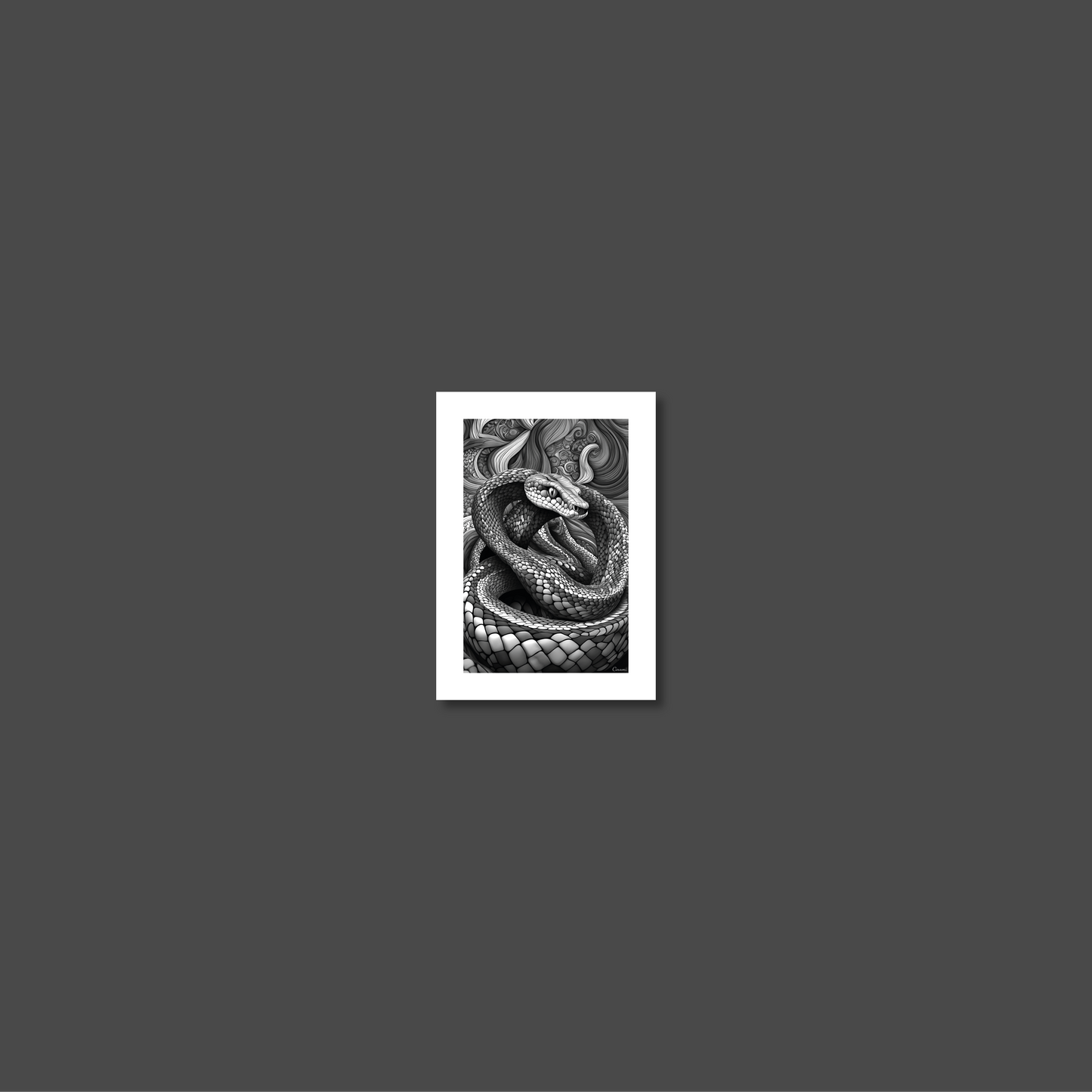 ABSTRACT COBRA **UNFRAMED ART PRINT**