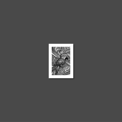 ABSTRACT PARROT **UNFRAMED ART PRINT**