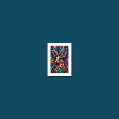 ABSTRACT RABBIT **UNFRAMED ART PRINT**