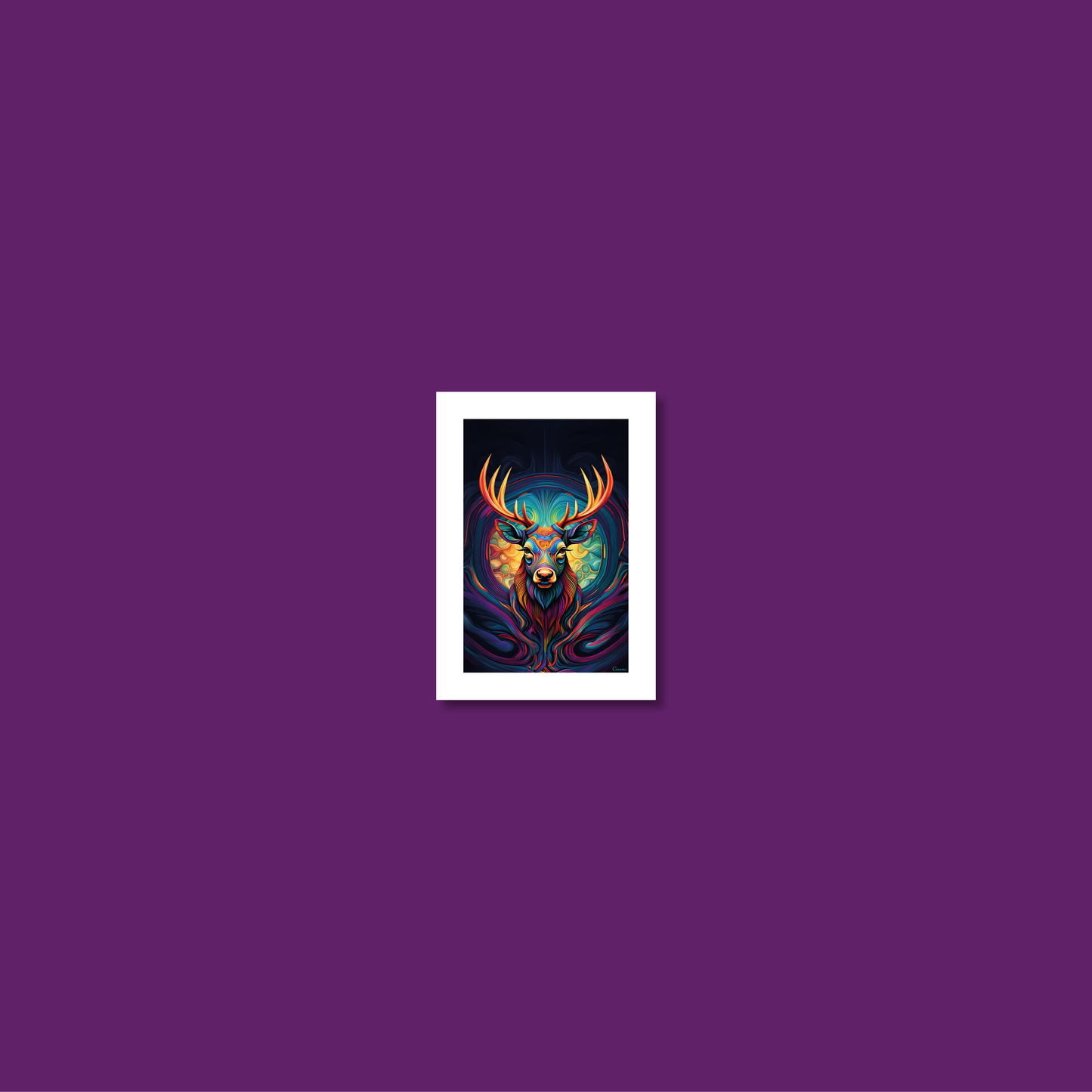 ABSTRACT STAG **UNFRAMED ART PRINT**