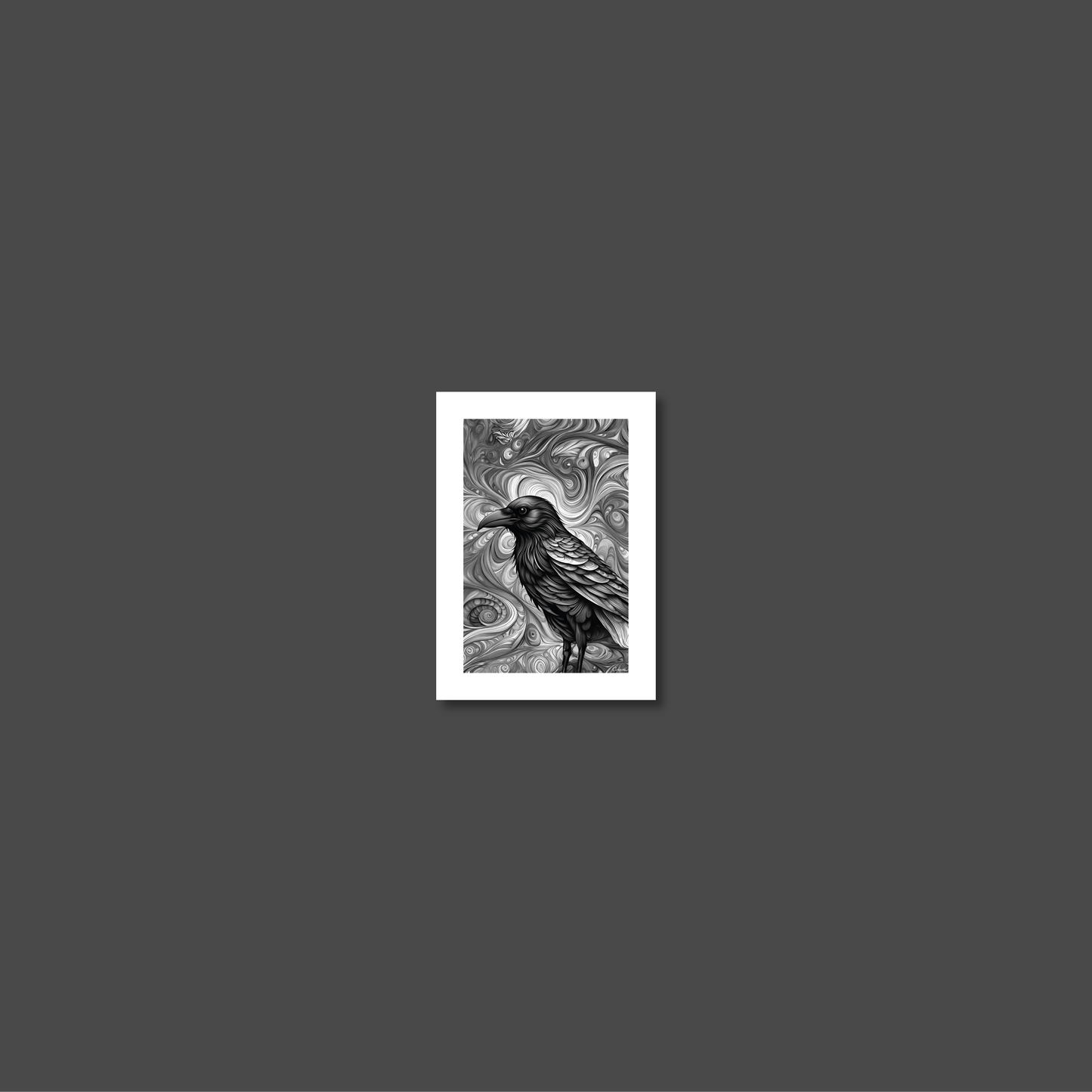 ABSTRACT CROW **UNFRAMED ART PRINT**