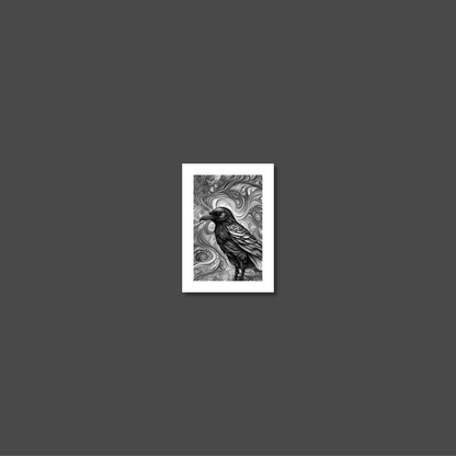 ABSTRACT CROW **UNFRAMED ART PRINT**