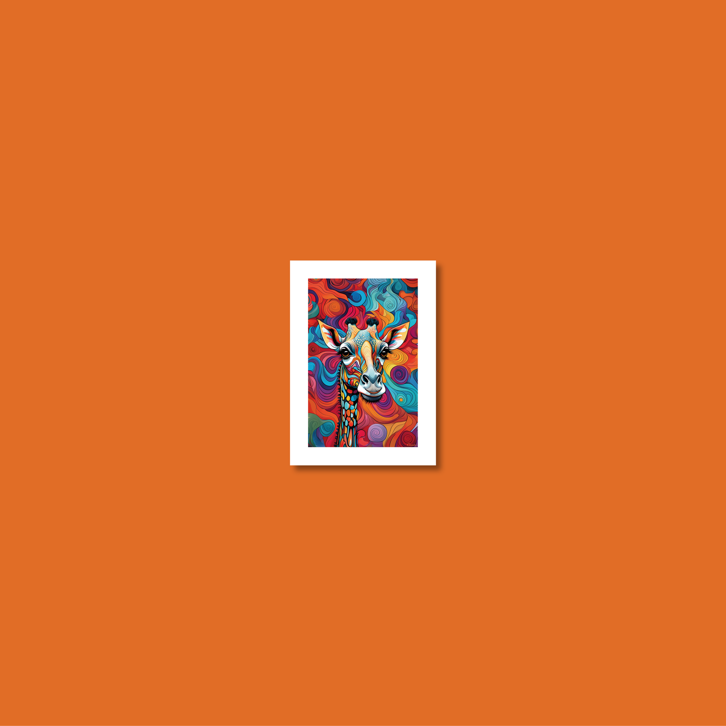 ABSTRACT GIRAFFE **UNFRAMED ART PRINT**