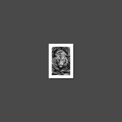 ABSTRACT TIGER **UNFRAMED ART PRINT**