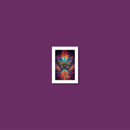 ABSTRACT BUTTERFLY **UNFRAMED ART PRINT**