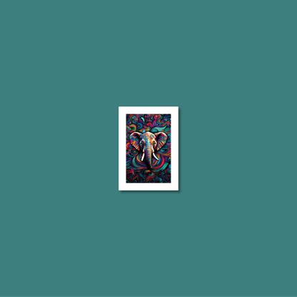 ABSTRACT ELEPHANT **UNFRAMED ART PRINT**