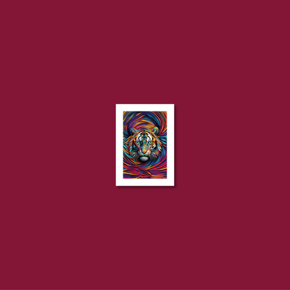 ABSTRACT TIGER **UNFRAMED ART PRINT**