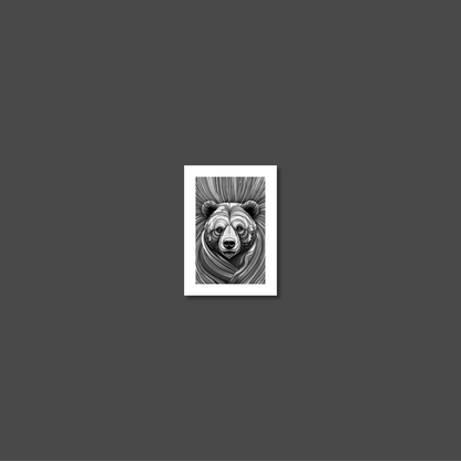 ABSTRACT BEAR **UNFRAMED ART PRINT**