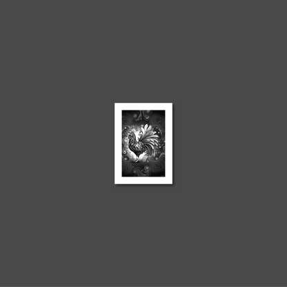 ABSTRACT COCKEREL **UNFRAMED ART PRINT**