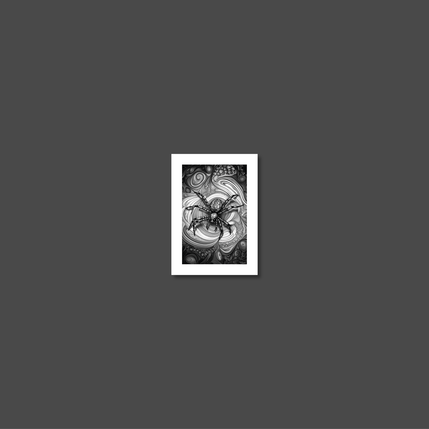 ABSTRACT SPIDER **UNFRAMED ART PRINT**