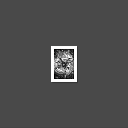 ABSTRACT SPIDER **UNFRAMED ART PRINT**