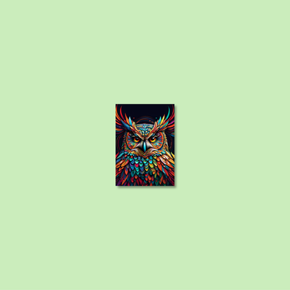 ABSTRACT OWL **UNFRAMED ART PRINT**