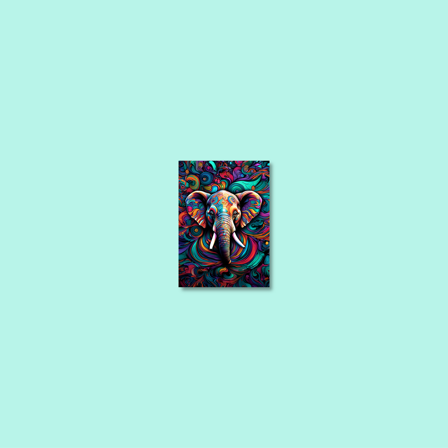 ABSTRACT ELEPHANT **UNFRAMED ART PRINT**