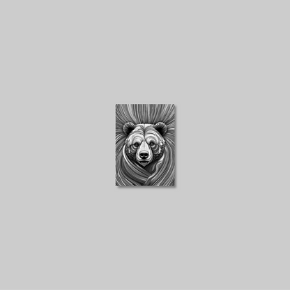 ABSTRACT BEAR **UNFRAMED ART PRINT**