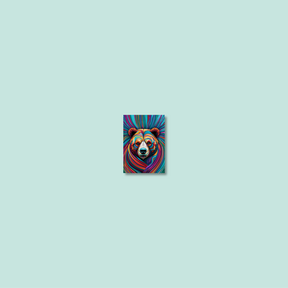 ABSTRACT BEAR **UNFRAMED ART PRINT**