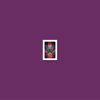 ABSTRACT BUTTERFLY **UNFRAMED ART PRINT**
