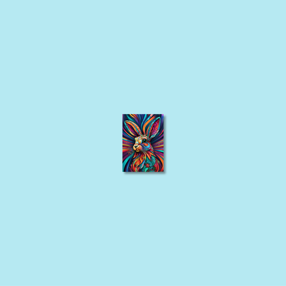 ABSTRACT RABBIT **UNFRAMED ART PRINT**