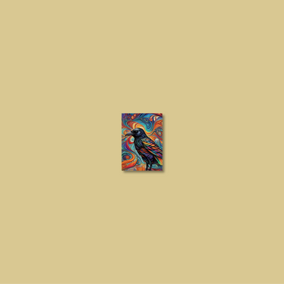 ABSTRACT CROW **UNFRAMED ART PRINT**