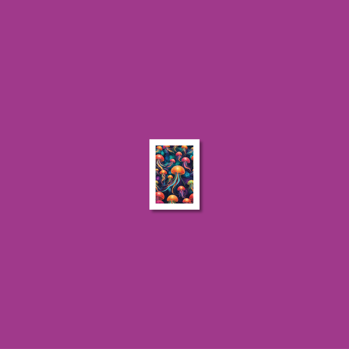 ABSTRACT JELLYFISH **UNFRAMED ART PRINT**
