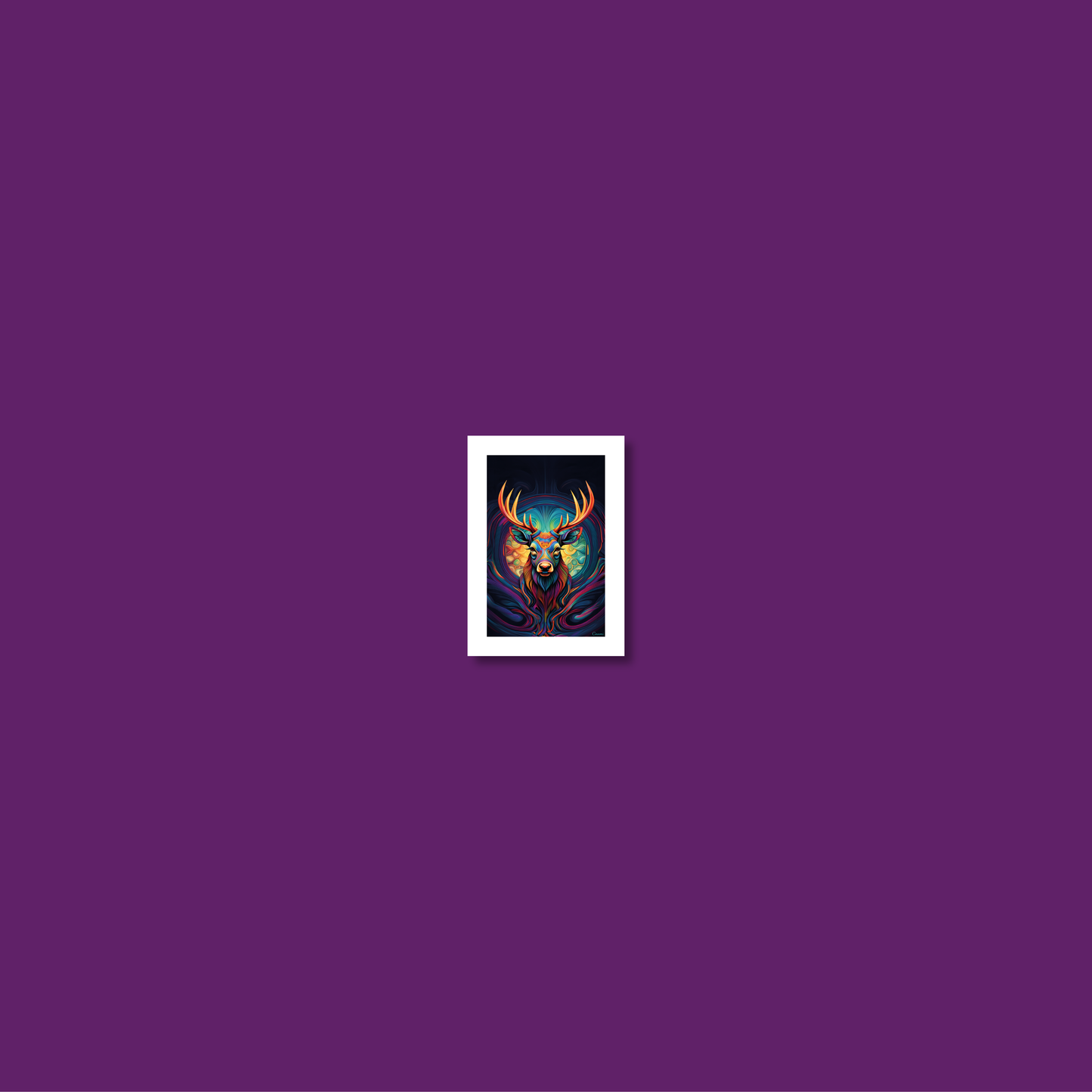 ABSTRACT STAG **UNFRAMED ART PRINT**