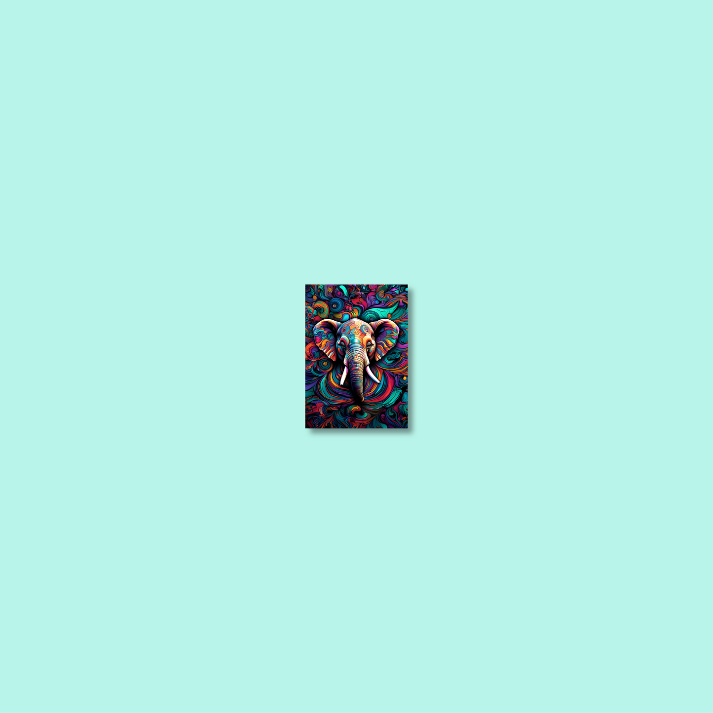 ABSTRACT ELEPHANT **UNFRAMED ART PRINT**
