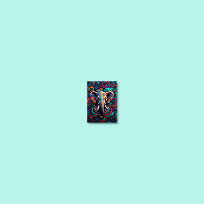 ABSTRACT ELEPHANT **UNFRAMED ART PRINT**
