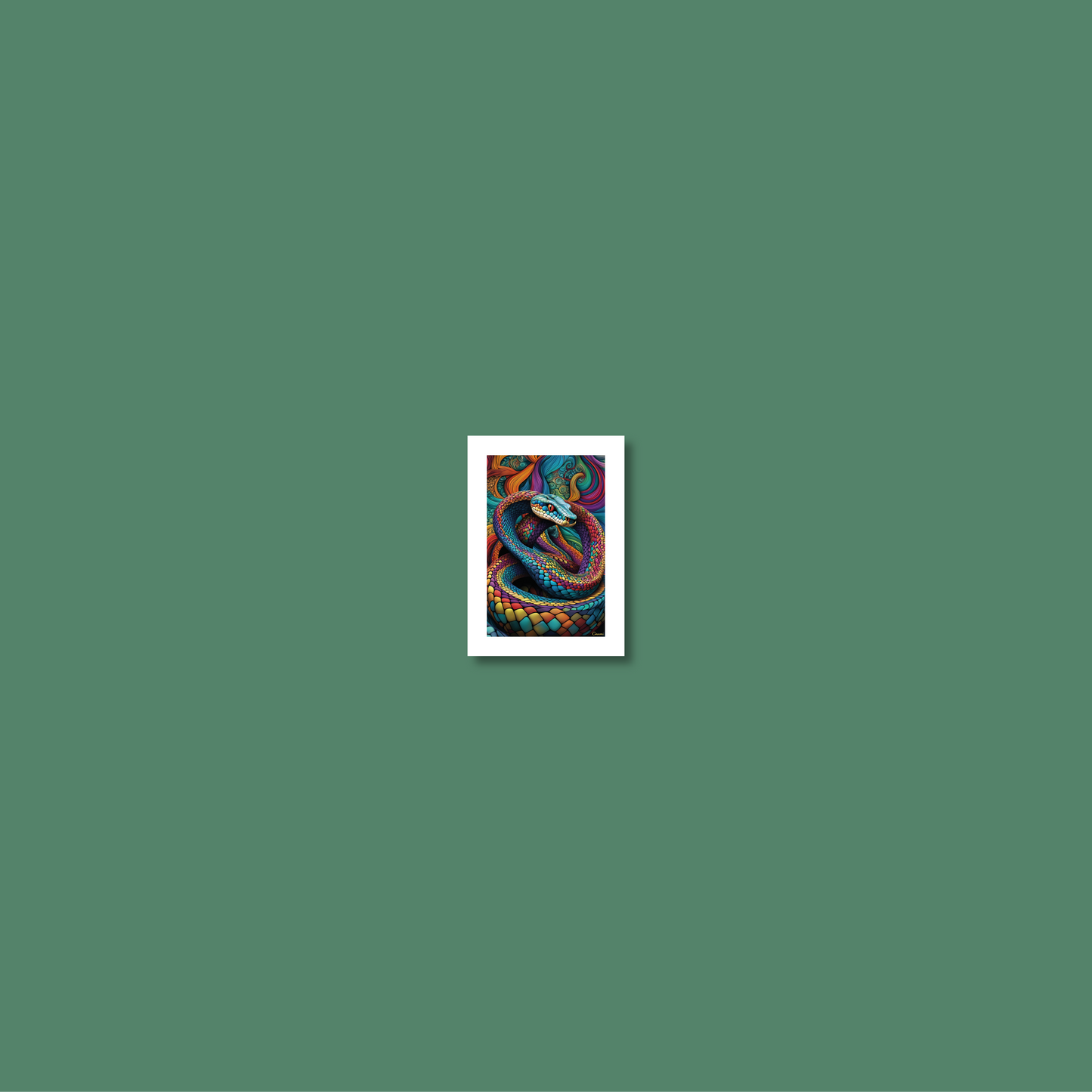 ABSTRACT COBRA **UNFRAMED ART PRINT**