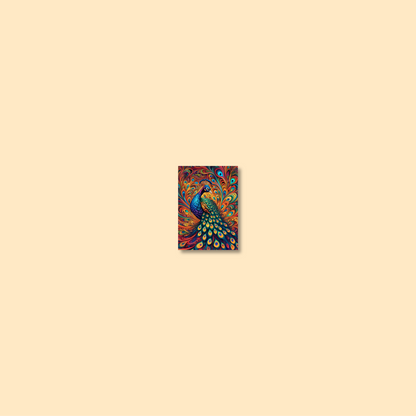 ABSTRACT PEACOCK **UNFRAMED ART PRINT**