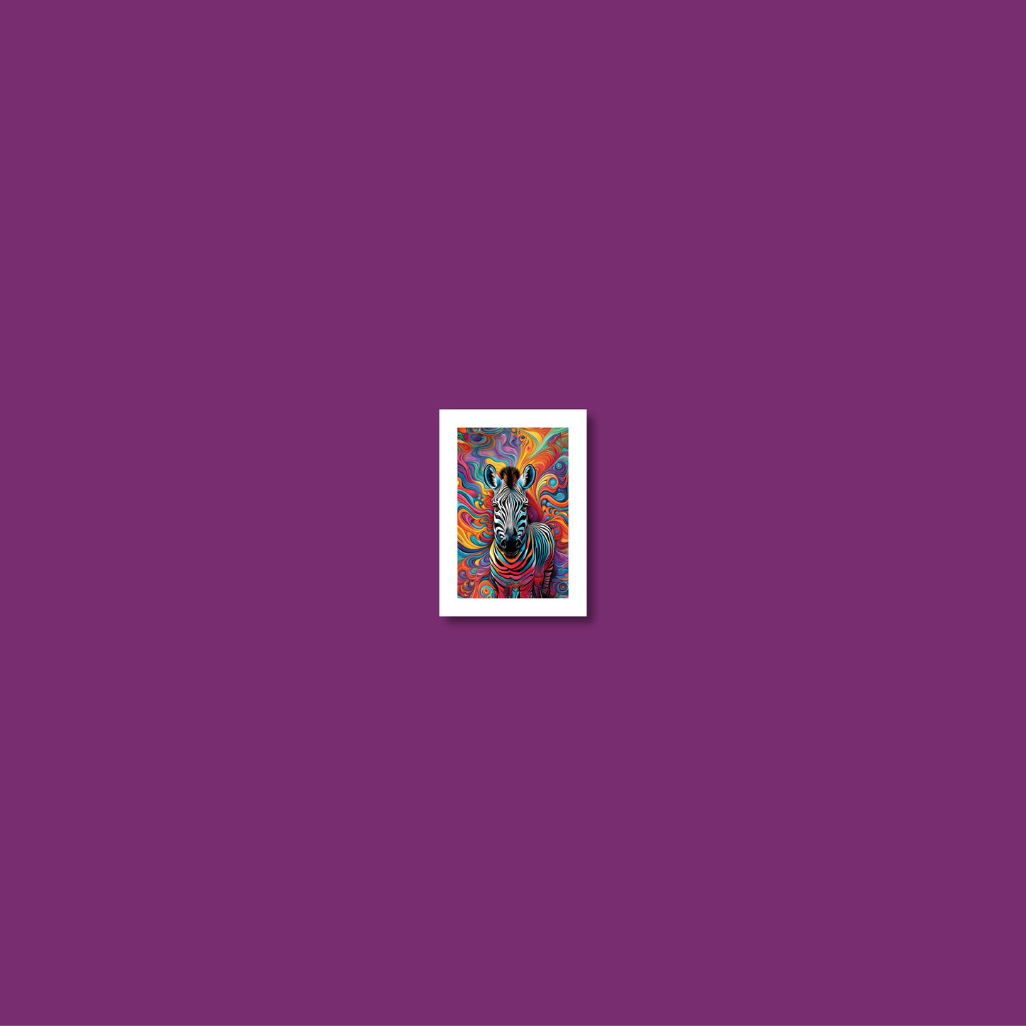 ABSTRACT ZEBRA **UNFRAMED ART PRINT**