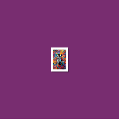 ABSTRACT ZEBRA **UNFRAMED ART PRINT**