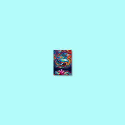 ABSTRACT DOLPHIN **UNFRAMED ART PRINT**