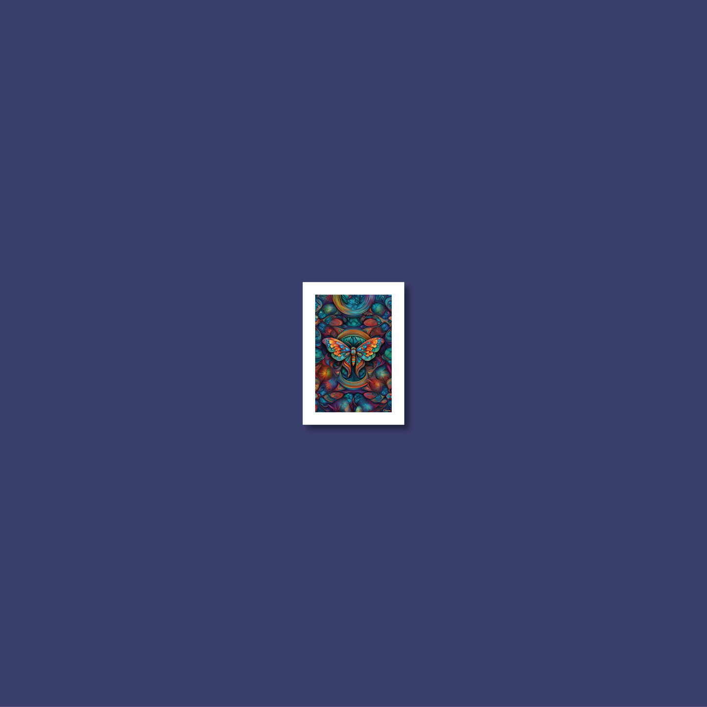 ABSTRACT MOTH **UNFRAMED ART PRINT**