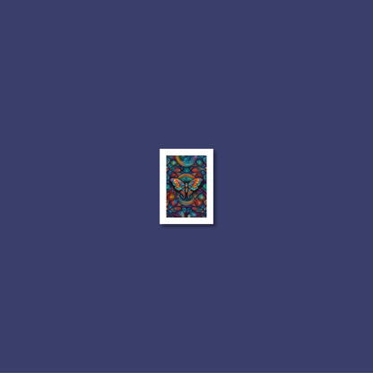 ABSTRACT MOTH **UNFRAMED ART PRINT**