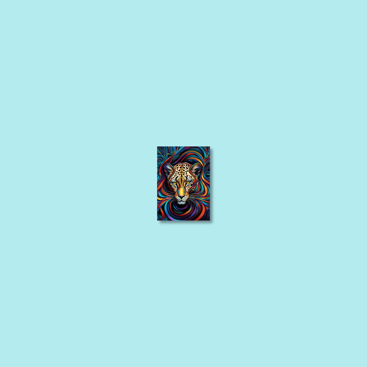 ABSTRACT LEOPARD **UNFRAMED ART PRINT**