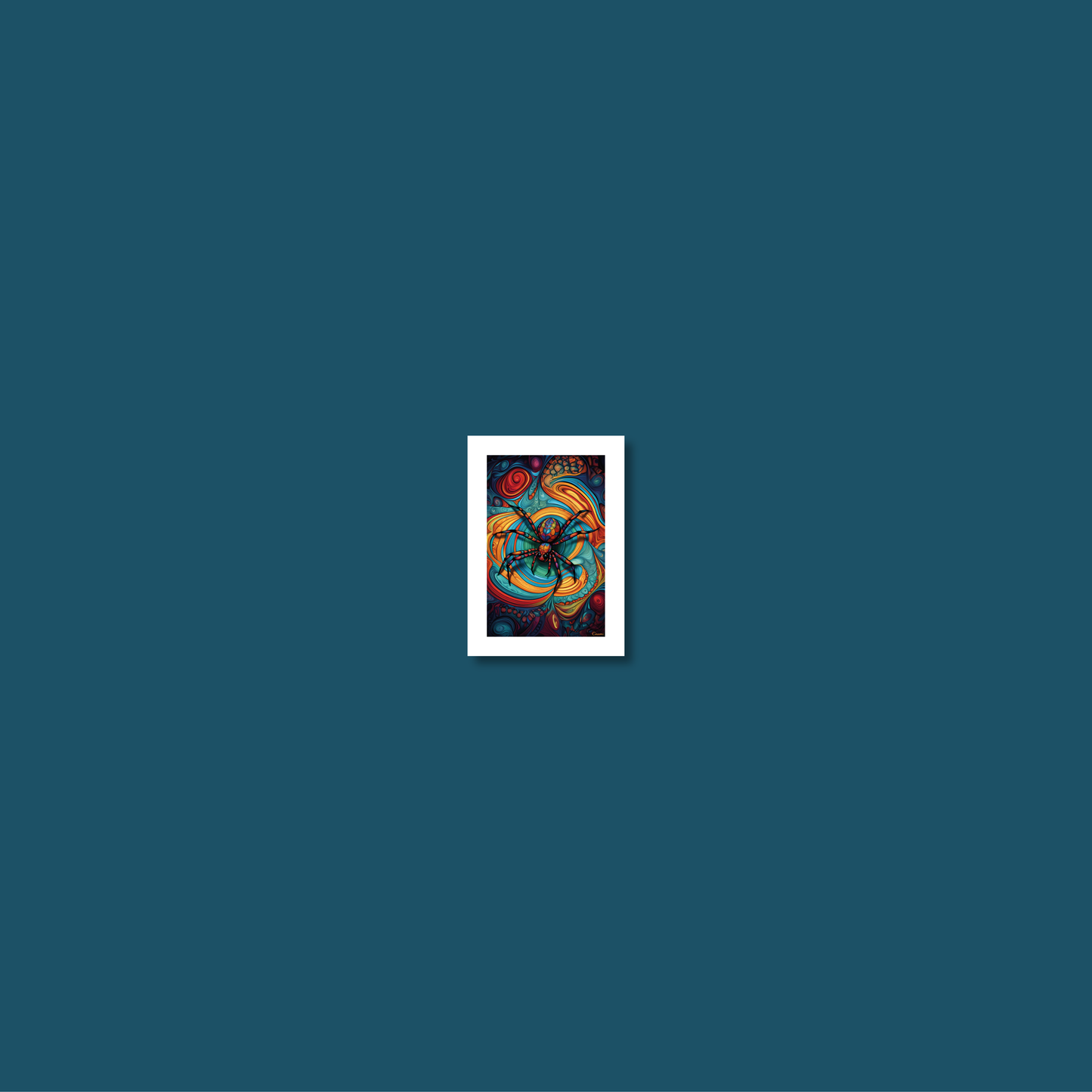 ABSTRACT SPIDER **UNFRAMED ART PRINT**