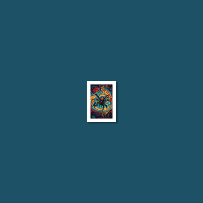 ABSTRACT SPIDER **UNFRAMED ART PRINT**