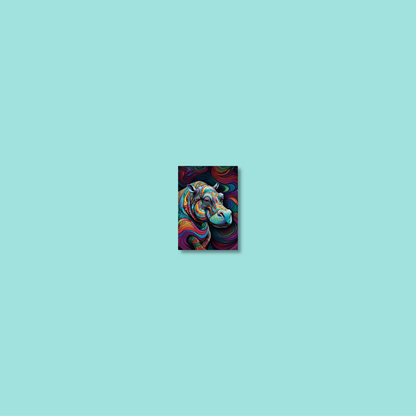 ABSTRACT HIPPO **UNFRAMED ART PRINT**