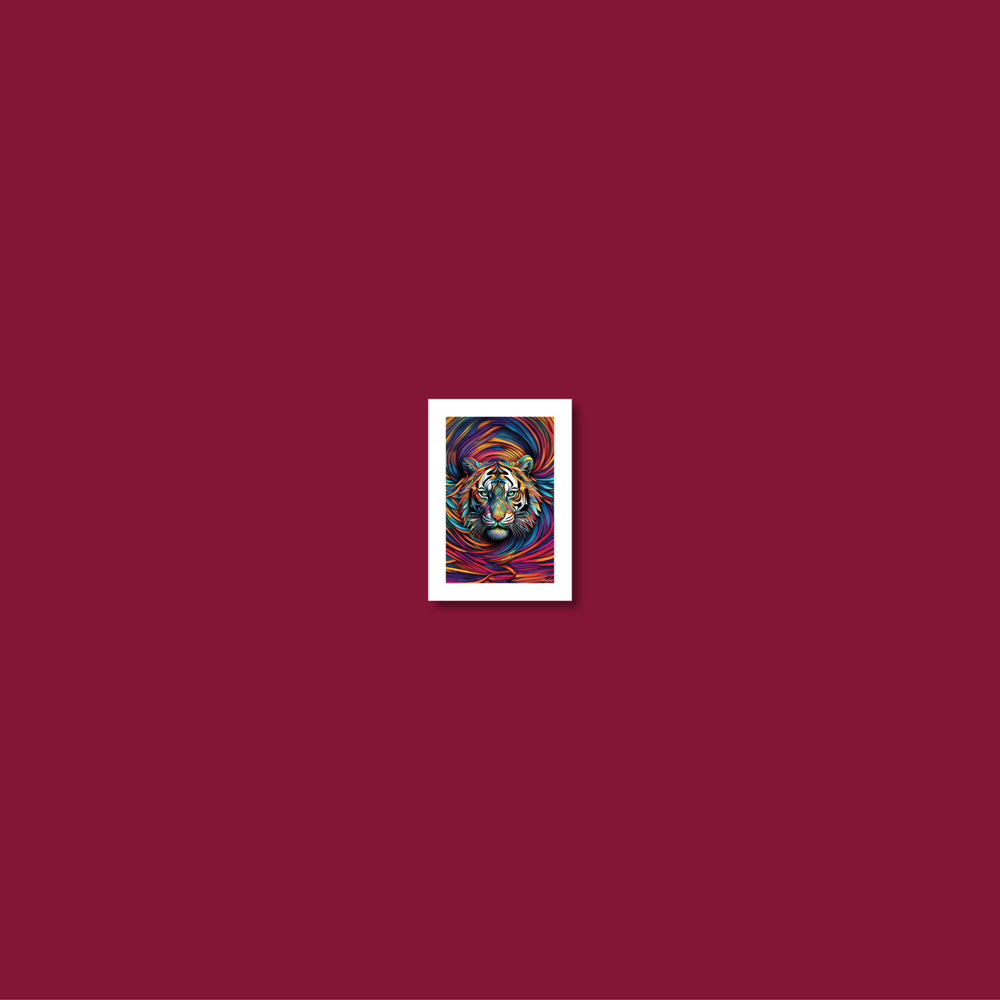 ABSTRACT TIGER **UNFRAMED ART PRINT**