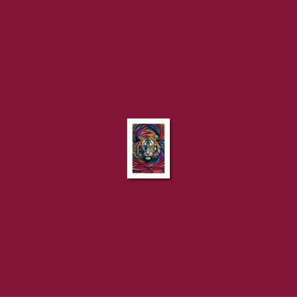 ABSTRACT TIGER **UNFRAMED ART PRINT**