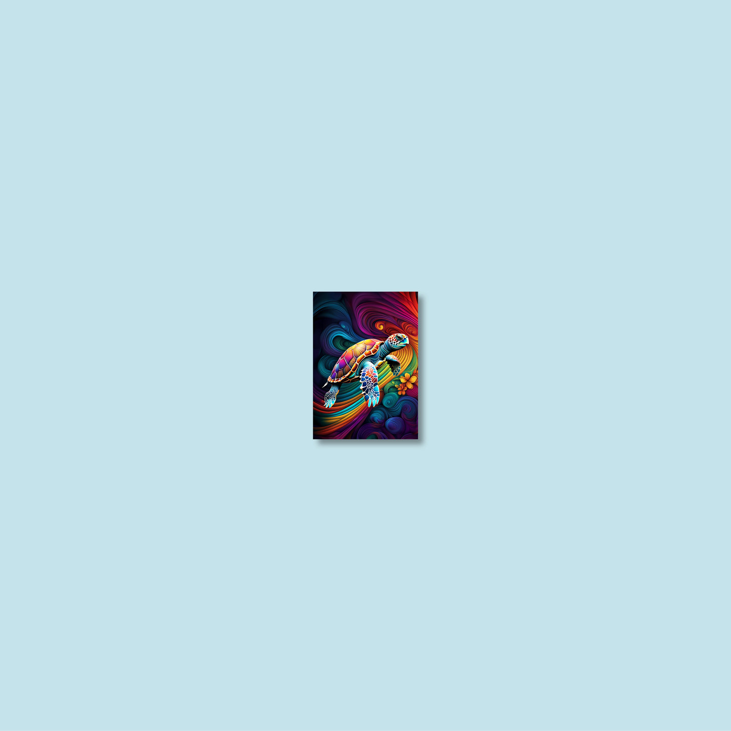 ABSTRACT TURTLE **UNFRAMED ART PRINT**