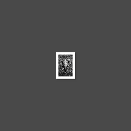 ABSTRACT ELEPHANT **UNFRAMED ART PRINT**