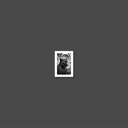 ABSTRACT BLACK PANTHER **UNFRAMED ART PRINT**