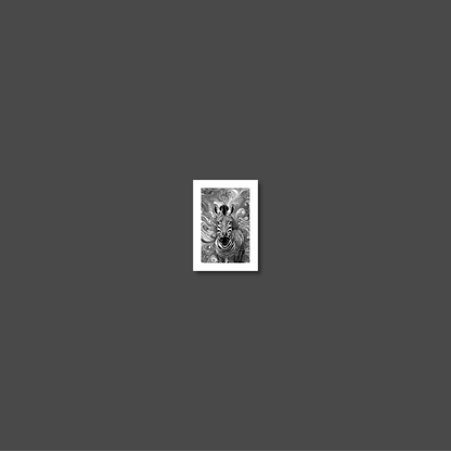 ABSTRACT ZEBRA **UNFRAMED ART PRINT**
