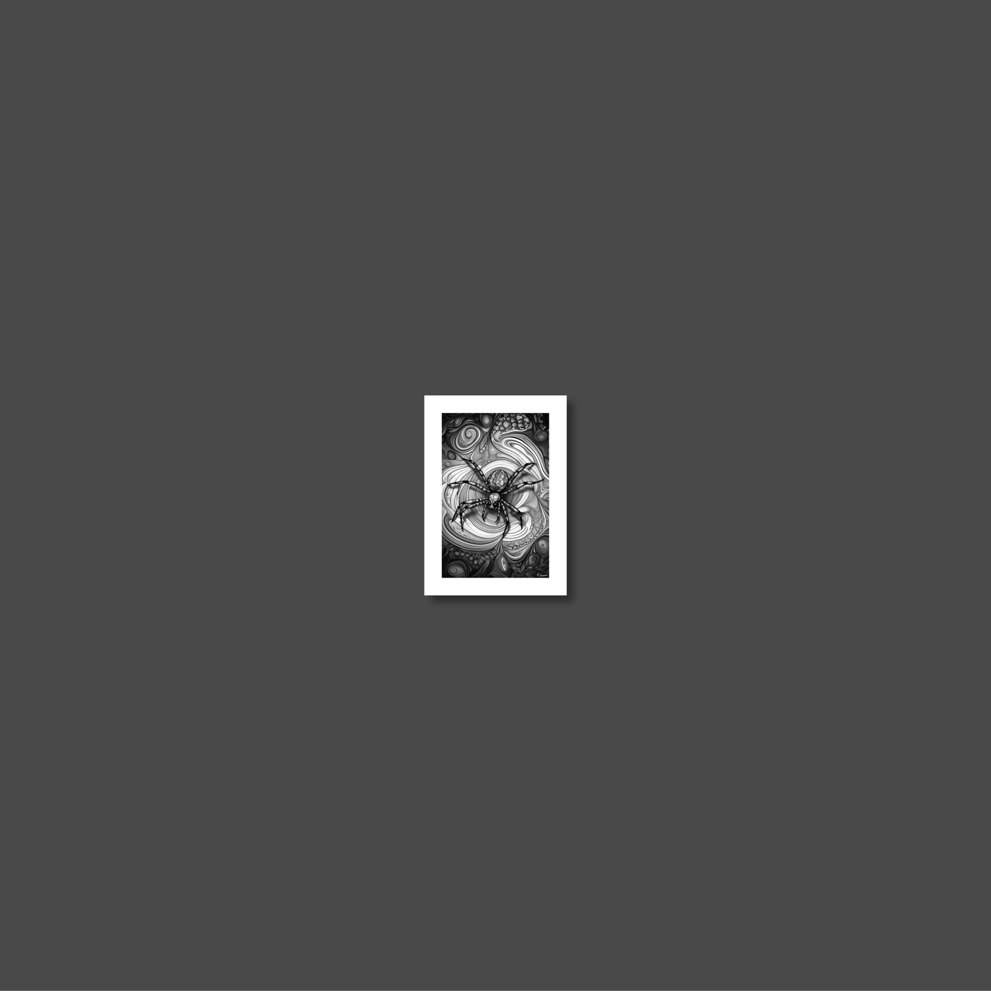 ABSTRACT SPIDER **UNFRAMED ART PRINT**