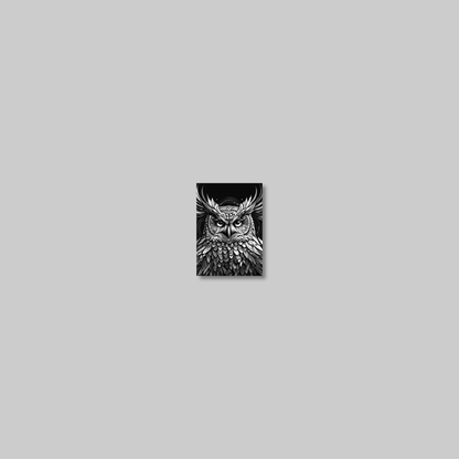 ABSTRACT OWL **UNFRAMED ART PRINT**