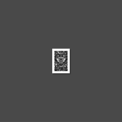 ABSTRACT MOTH **UNFRAMED ART PRINT**