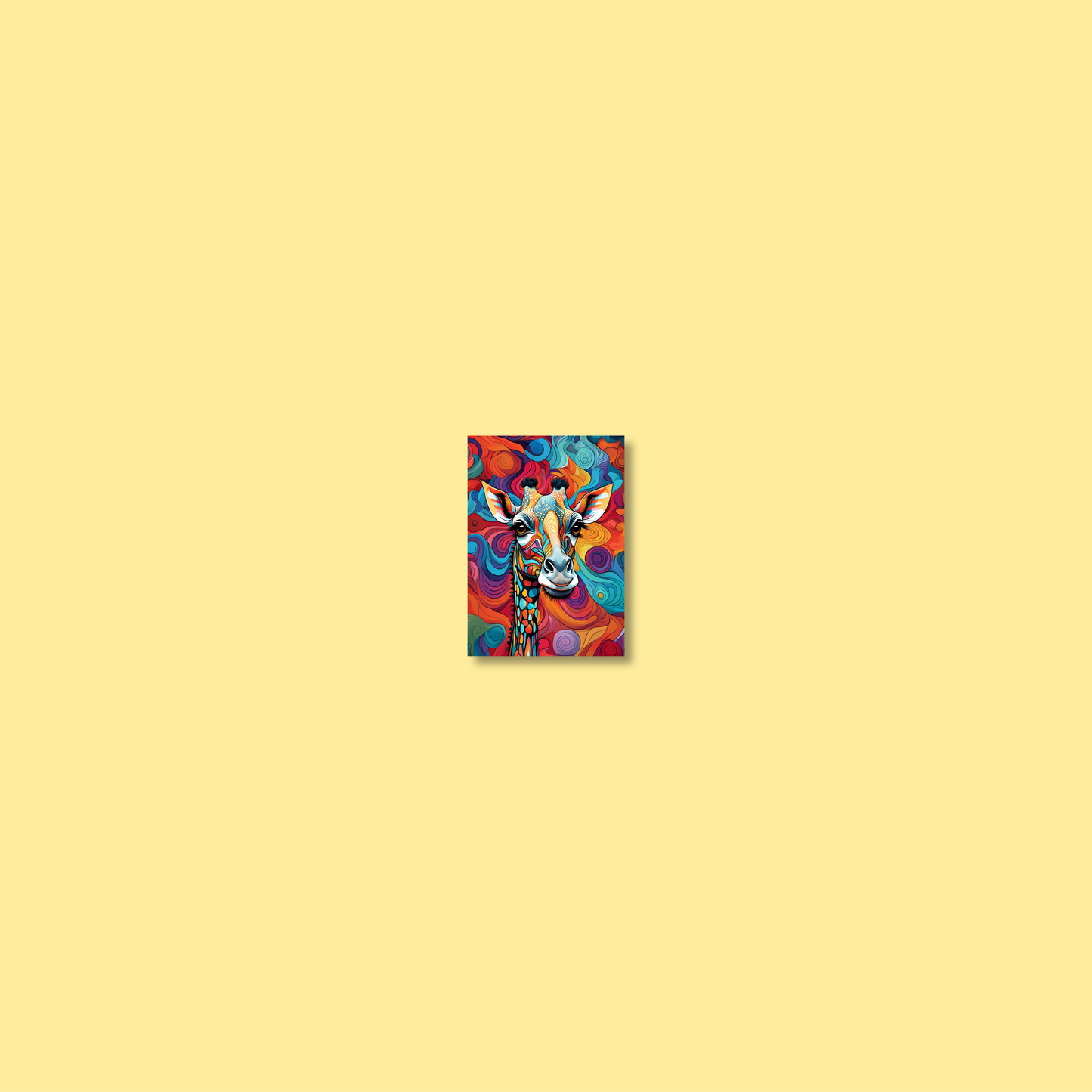 ABSTRACT GIRAFFE **UNFRAMED ART PRINT**