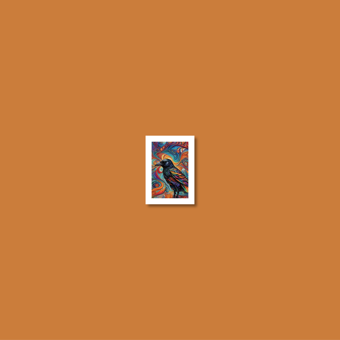 ABSTRACT CROW **UNFRAMED ART PRINT**