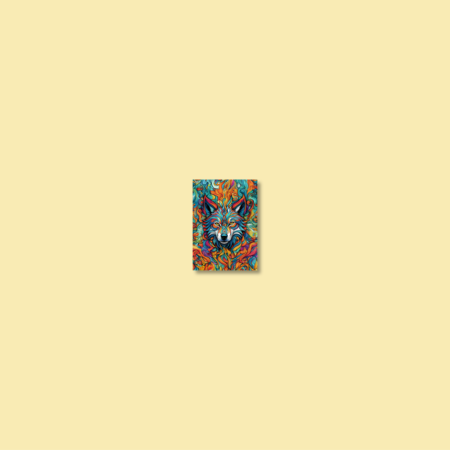 ABSTRACT WOLF **UNFRAMED ART PRINT**