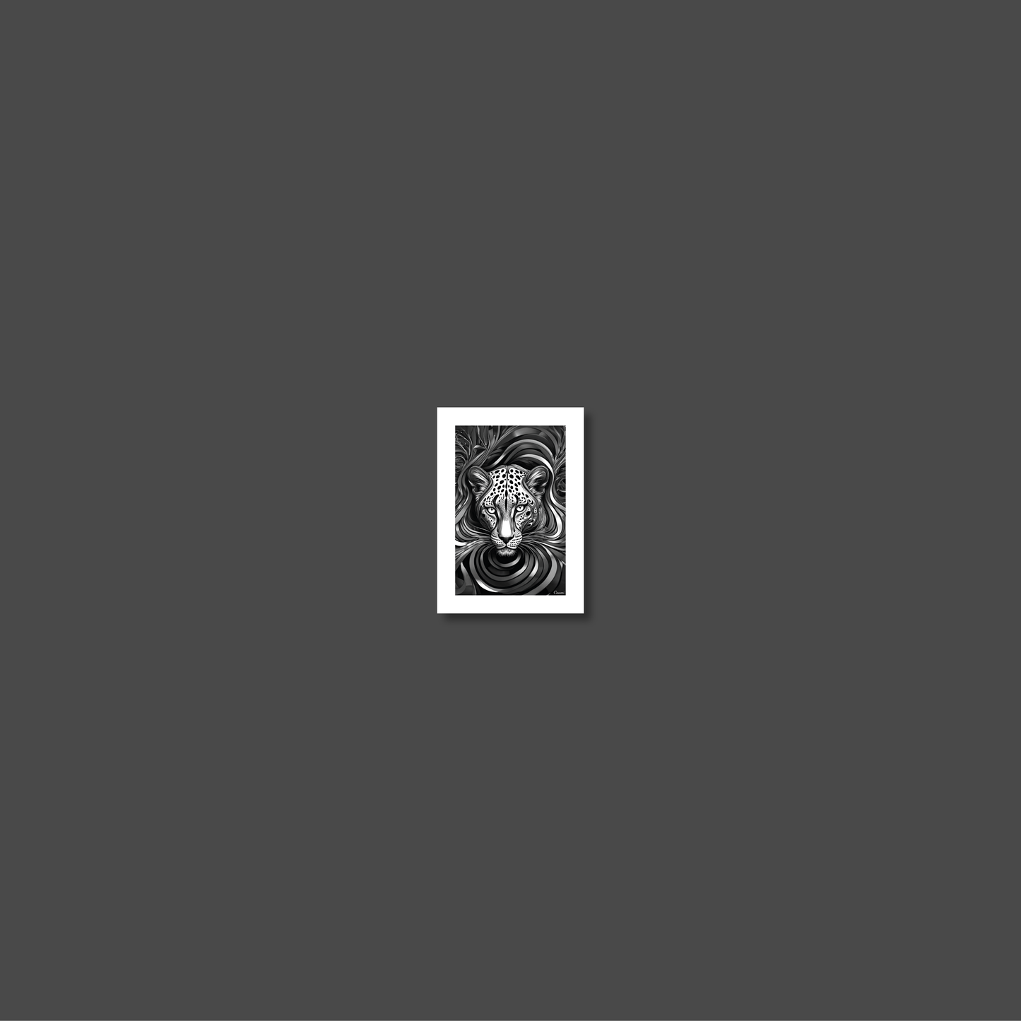 ABSTRACT LEOPARD **UNFRAMED ART PRINT**